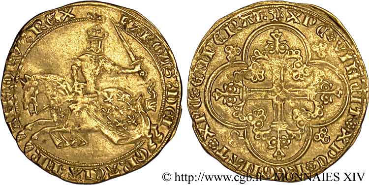 CHARLES V LE SAGE Franc à cheval du Dauphiné n.d.  TTB