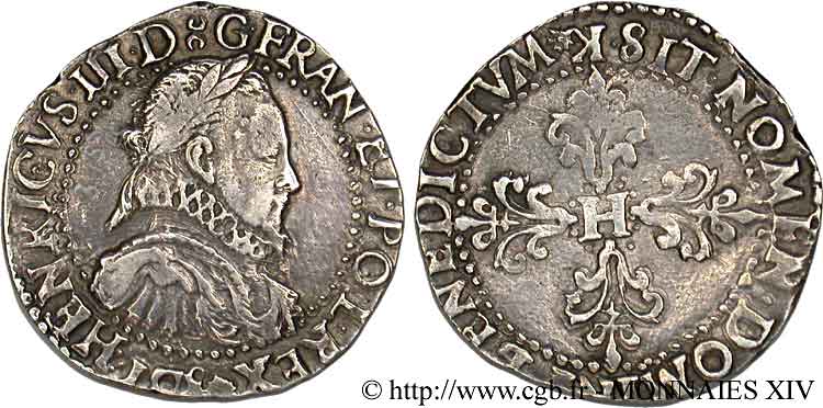 HENRI III Demi-franc au col fraisé 1578 Bordeaux TTB/TTB+
