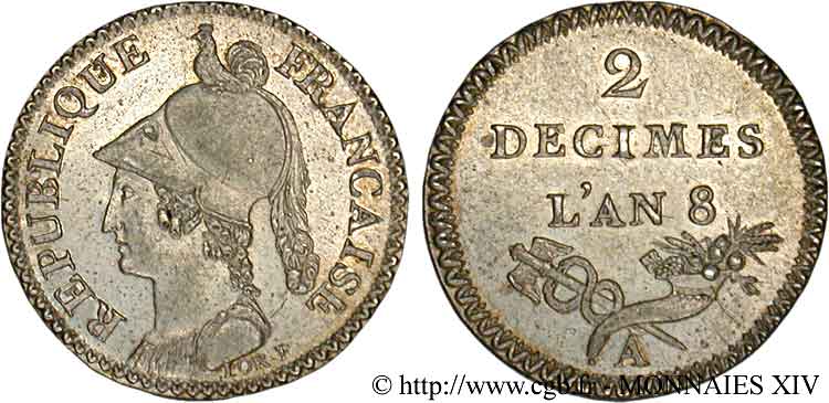 Essai de 2 décimes de Lorthior 1800 Paris VG.832  EBC 