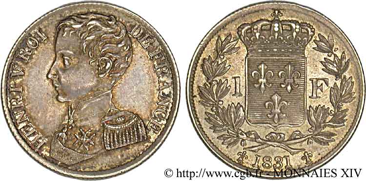 1 franc 1831  VG.2705  SPL 