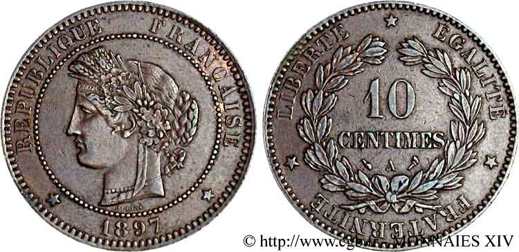10 centimes Cérès 1897 Paris F.135/44 BB 