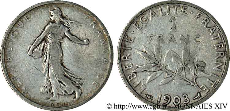 1 franc Semeuse 1903  F.217/8 BC 