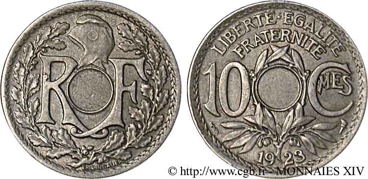 10 centimes Lindauer, non perforé 1923 Poissy F.138/9 TTB 