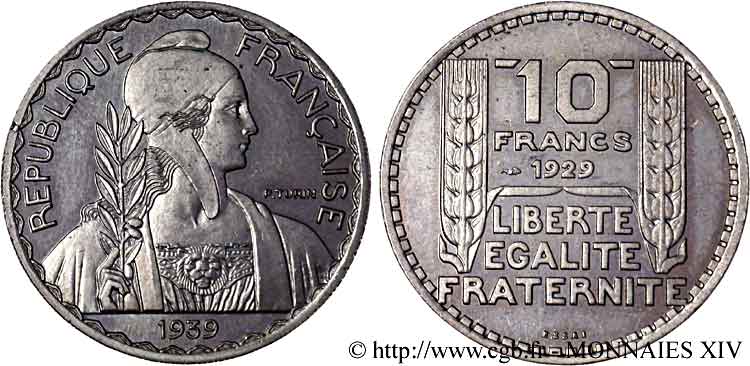 Essai de 10 francs Turin, grand module n.d.  G.802 a FDC 