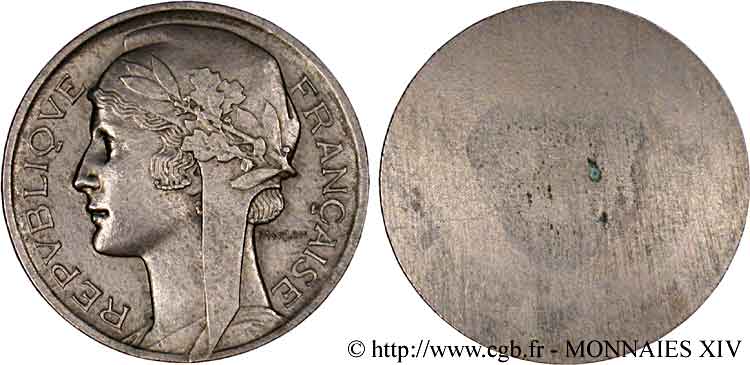 Essai uniface de 2 francs Morlon en Nickel n.d.  F.268/ var. SUP 