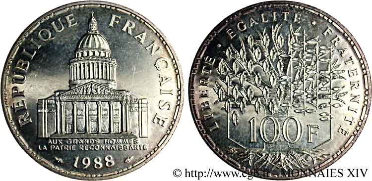 100 francs Panthéon 1988  F.451/8 SPL 