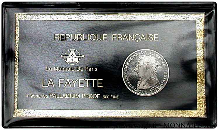 100 francs Palladium La Fayette 1987 Paris F.1603 4 FDC 