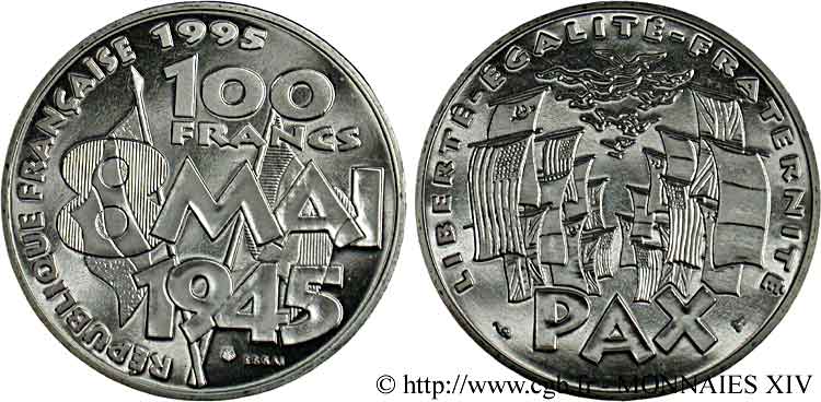 Essai de 100 francs 8 mai 1945 1995  F.463/1 MS 