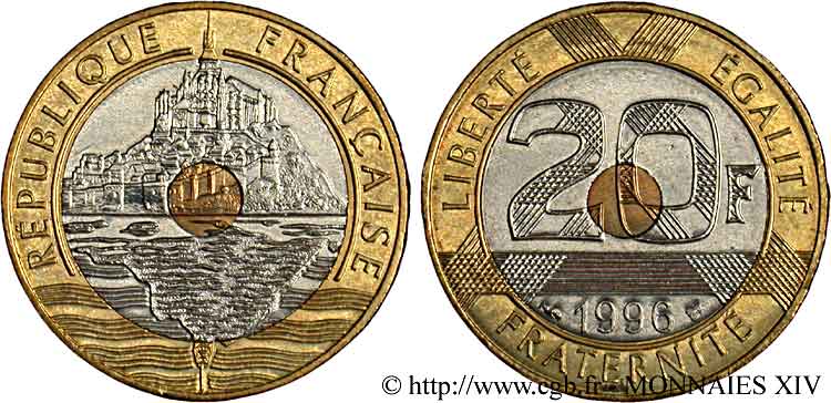 20 francs Mont Saint-Michel 1996 Pessac F.403/12 fST 