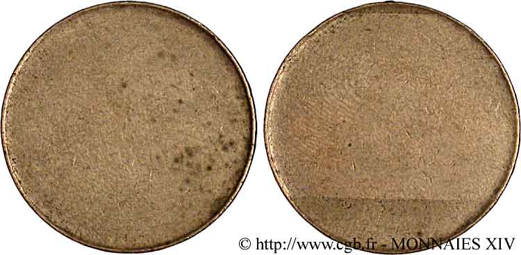 Flan de 10 francs Mathieu à tranche lisse n.d. Pessac F.365/- var. XF 