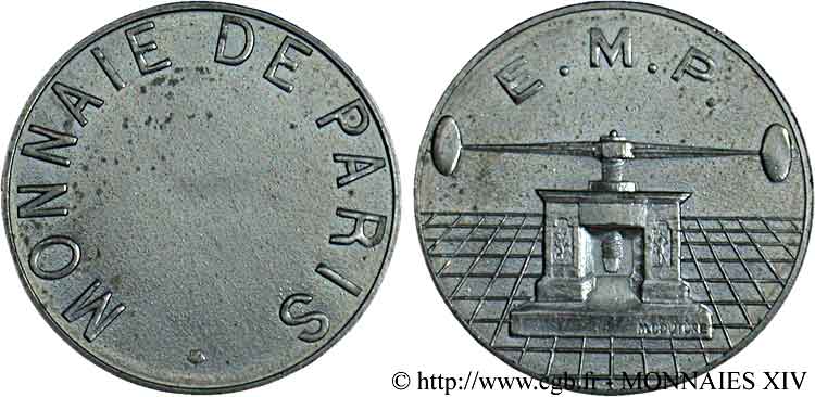 Essai de frappe de 2 francs, petit module n.d.  G.822-823 var. SPL 