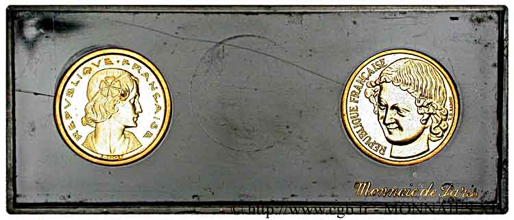 Boîte de 2 essais de 20 centimes 1961, Cochet et Baron 1961   MS 