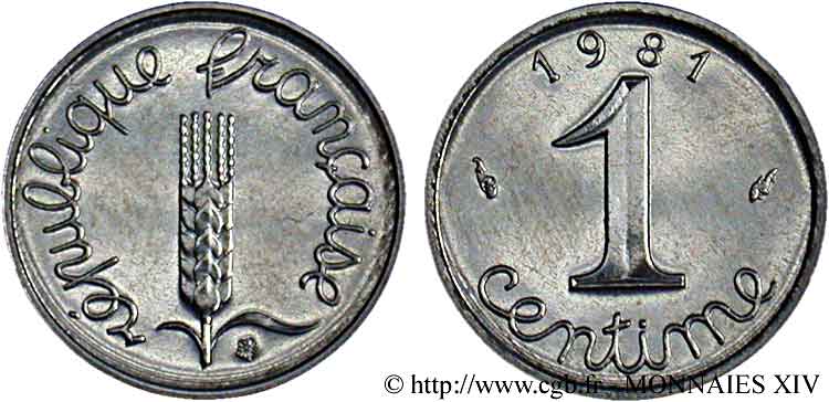 1 centime Épi 1981 Pessac F.106/38 FDC 