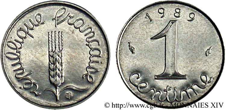 1 centime Épi 1989 Pessac F.106/46 FDC 