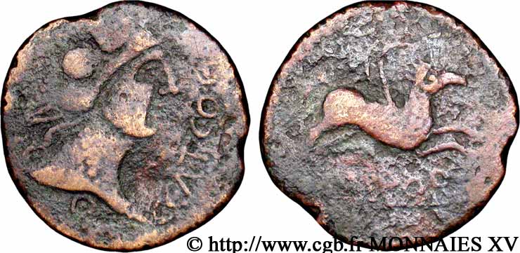SPAGNA - INDIGETES - EMPORIA / UNTIKESKEN (Provincia di Gerona - Ampurias) Unité de bronze ou as, (MB, Æ 28) MB