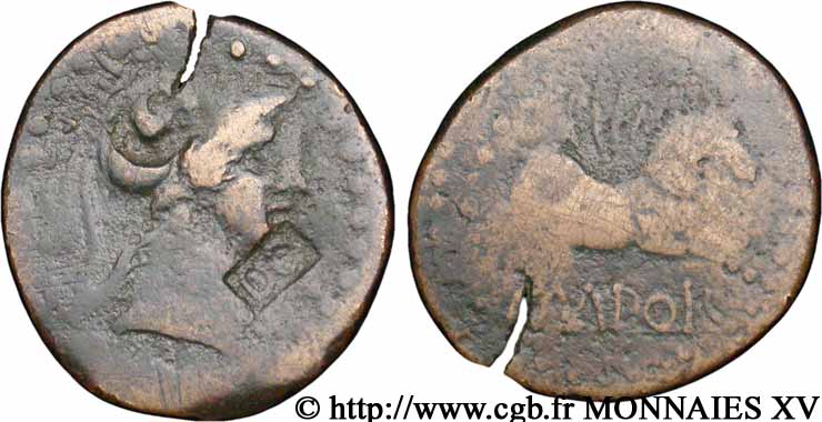 HISPANIA -INDIGETES - EMPORIA / UNTIKESKEN (Provincia de Gerona - Ampurias) Unité de bronze ou as, (MB.Æ 27) BC