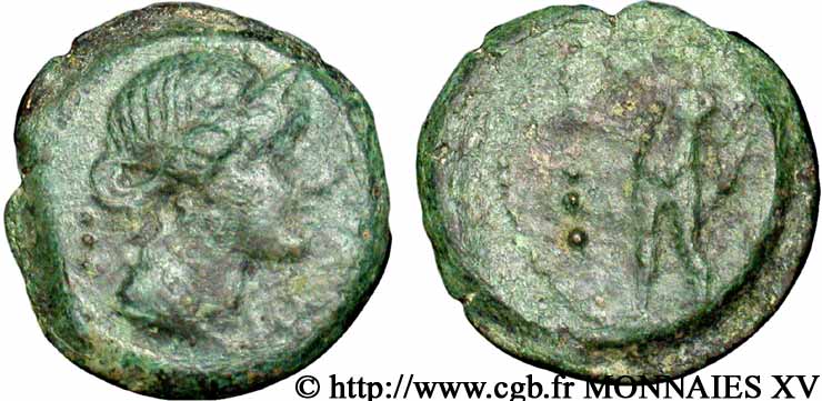 HISPANIA - CORDUBA (Province of Cordoue) Quart d’unité de bronze ou quadrans (PB, Æ 21) XF