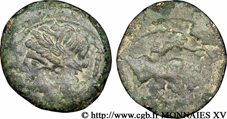 MASSALIA - MARSEILLES Bronze lourd au taureau (hémilitron), (MB, Æ 25) MBC/BC