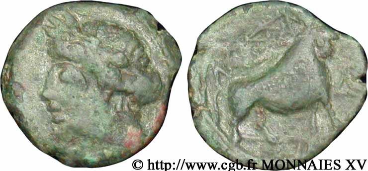 MASSALIA - MARSEILLES Bronze au taureau passant (hémiobole ?), (PB, Æ 14) fSS