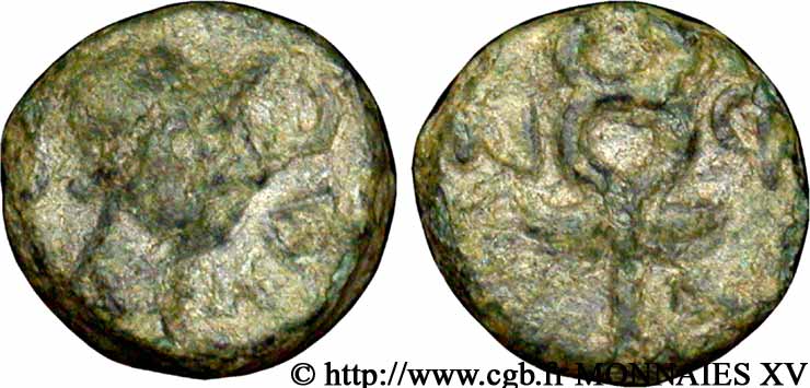 MASSALIA - MARSEILLES Bronze au caducée, (PB, Æ 11) XF