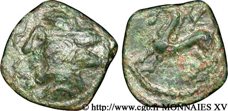 GALLIA - NEDENES (oppidum of Montlaures) Bronze au cheval XF