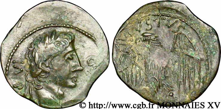 CENTRO - Incerti (Regione di) Bronze à l aigle (semis ou quadrans), imitation BB