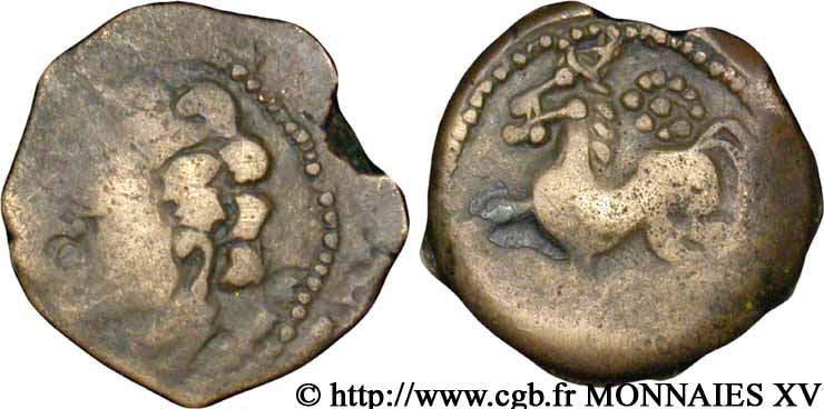 BITURIGES CUBI / MITTELWESTGALLIEN - UNBEKANNT Bronze ROAC fSS