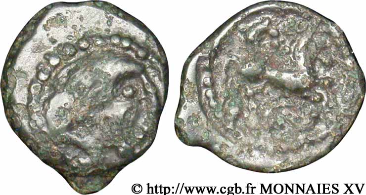 BITURIGES CUBI / CENTROOESTE, INCIERTAS Bronze au cheval, BN. 4298 MBC
