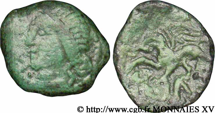 GALLIA - CARNUTES (Regione della Beauce) Bronze PIXTILOS classe I au griffon attaquant q.BB