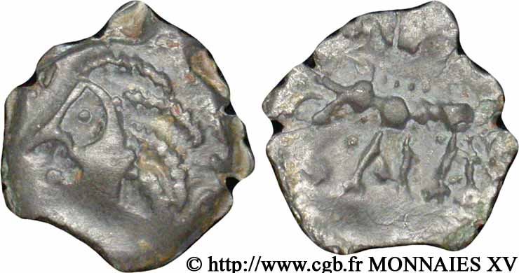 GALLIA - CARNUTES (Regione della Beauce) Bronze au loup, tête à gauche q.SPL