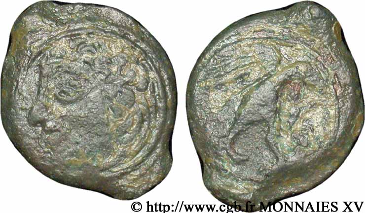 GALLIA - CARNUTES (Beauce area) Bronze à l’aigle à droite XF