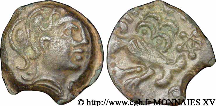 GALLIA SENONES (Regione di Sens) Bronze GIAMILOS/SIINV à l’oiseau AU