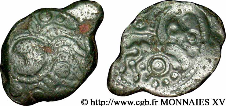 GALLIEN - AULERCI EBUROVICES (Region die Évreux) Bronze au cheval SS