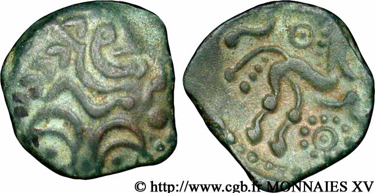 GALLIA - AULERCI EBUROVICES (Regione d Evreux) Bronze au cheval XF/AU