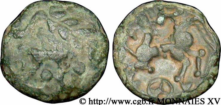 GALLIA - AULERCI EBUROVICES (Regione d Evreux) Bronze au sanglier XF