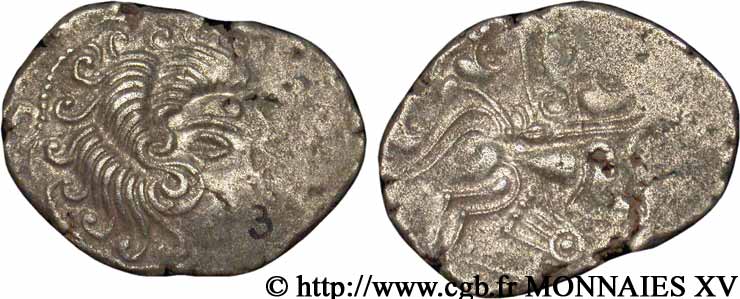 GALLIEN - ARMORICA - CORIOSOLITÆ (Region die Corseul, Cotes d Armor) Statère de billon, classe IV b fVZ