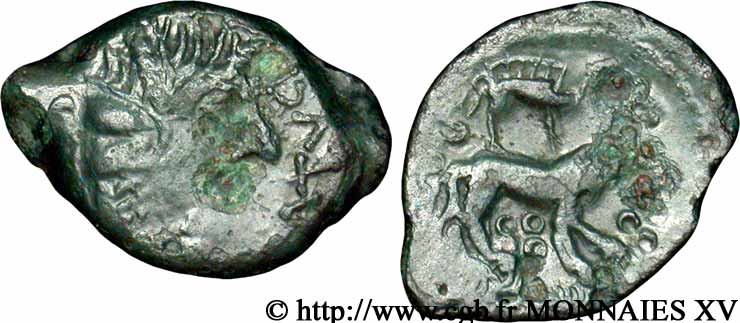 VÉLIOCASSES (Région du Vexin normand) Bronze au loup surmonté d’un sanglier TTB