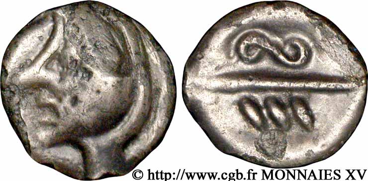 GALLIA - BELGICA - BELLOVACI (Regione di Beauvais) Potin aux chevrons, classe Ib XF