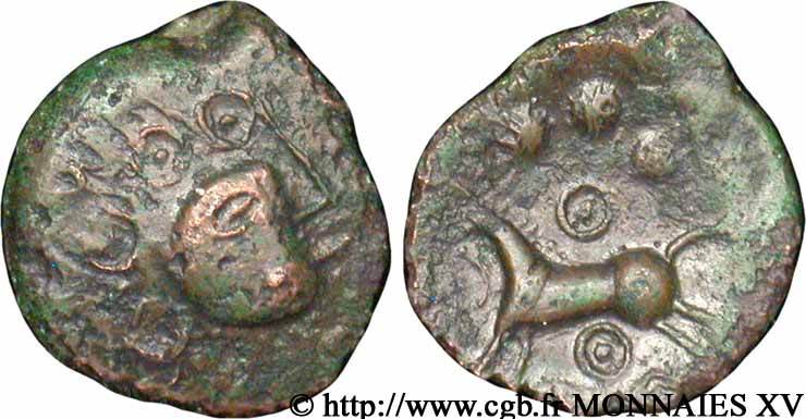GALLIA BELGICA - REMI (Regione di Reims) Bronze au cheval et aux annelets BB