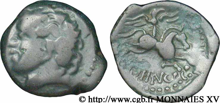 GALLIA BELGICA - MELDI (Regione di Meaux) Bronze EPENOS q.BB/BB