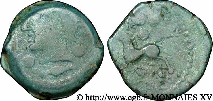 GALLIA BELGICA - MELDI (Regione di Meaux) Bronze ROVECA, classe IIIa MB/q.BB