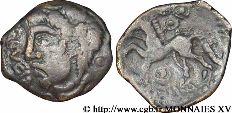 GALLIA BELGICA - MELDI (Area of Meaux) Bronze ROVECA, classe IIIc XF