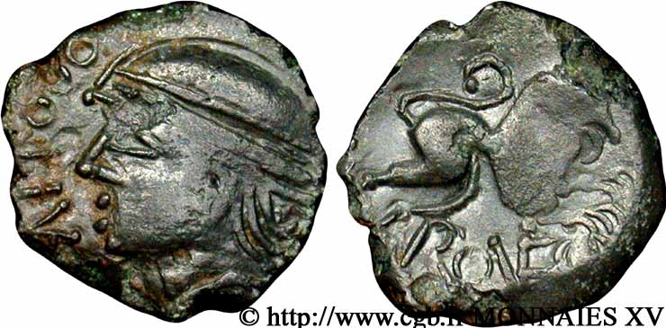 GALLIA BELGICA - MELDI (Regione di Meaux) Bronze ROVECA, classe IVa AU