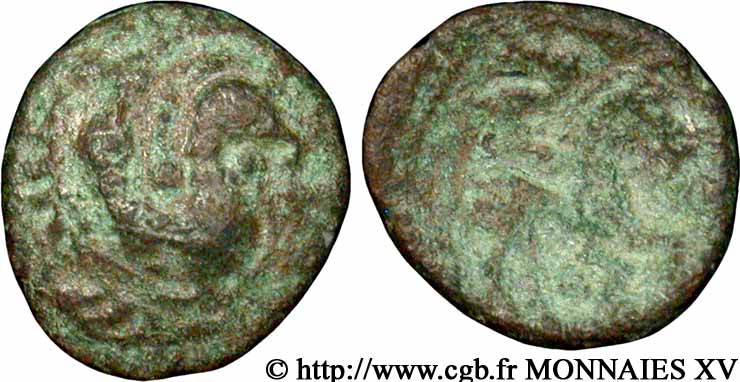 GALLIA BELGICA - AMBIANI (Regione di Amiens) Bronze au monstre marin XF
