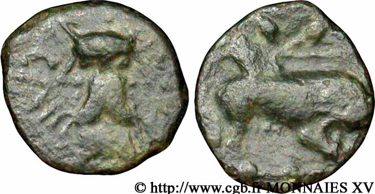 GALLIA BELGICA - ATREBATES (Regione di Arras) Bronze CAITIO/AMANDI q.BB