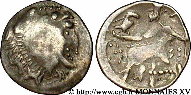 DANUBIAN CELTS - IMITATIONS OF THE TETRADRACHMS OF ALEXANDER III AND HIS SUCCESSORS Drachme, imitation du type de Philippe III XF/VF