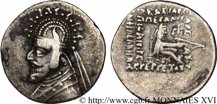 ROYAUME PARTHE - PHRAATES III Drachme SS