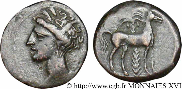 ZEUGITANIA - CARTAGE Bronze, (PB, Æ 17) BB