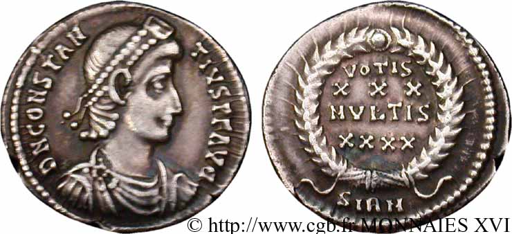 CONSTANTIUS II Argenteus AU