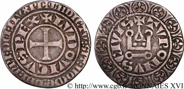 LUIGI IX  SAINT LOUIS  Gros tournois après 1266  XF